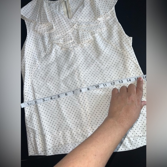 Gay Gibson Vintage 1960’s Top With Ruffle top, polka dots & full back zipper EUC - Picture 10 of 10